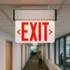 LED Edge-Lit Exit Sign – Double-Sided with Battery Backup - Image 3